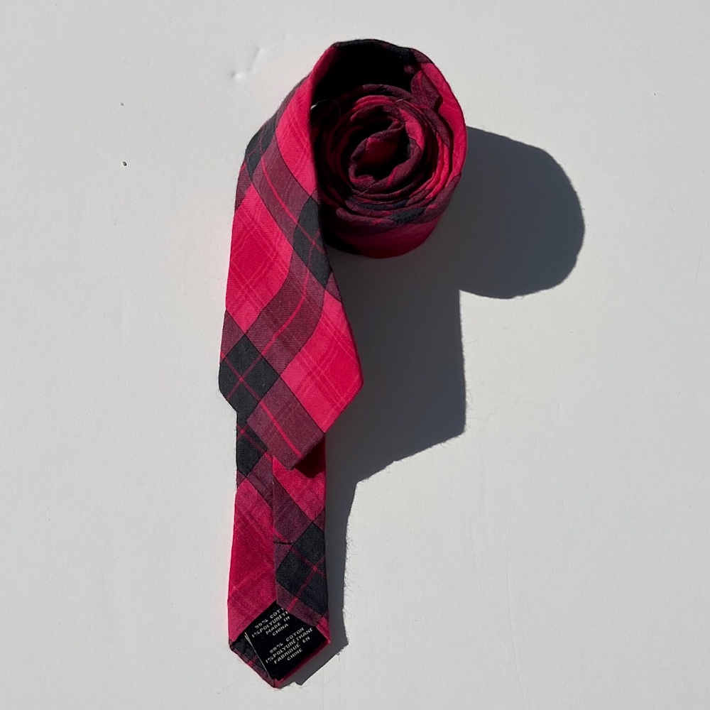 Pink and Black Plaid Marc by Marc Jacobs Tie